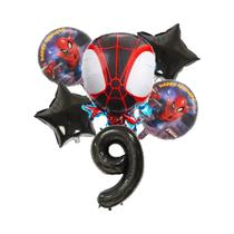 Conjunto De Balões De Aniversário De Super-Herói 6 Peças Balões De Folha De 32 Polegadas Decoração