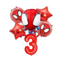 Conjunto De Balões De Aniversário De Super-Herói 6 Peças Balões De Folha De 32 Polegadas Decoração Conjunto De Balões De Aniversário De Super-Herói 6 Peças Balões De Folha De 32 Polegadas Decoração