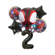 Conjunto De Balões De Aniversário De Super-Herói 6 Peças Balões De Folha De 32 Polegadas Decoração Conjunto De Balões De Aniversário De Super-Herói 6 Peças Balões De Folha De 32 Polegadas Decoração