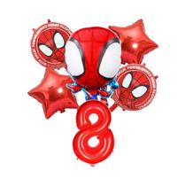 Conjunto De Balões De Aniversário De Super-Herói 6 Peças Balões De Folha De 32 Polegadas Decoração Conjunto De Balões De Aniversário De Super-Herói 6 Peças Balões De Folha De 32 Polegadas Decoração