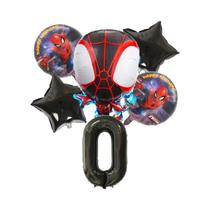 Conjunto De Balões De Aniversário De Super-Herói 6 Peças Balões De Folha De 32 Polegadas Decoração