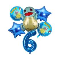 Conjunto De Balões De Aniversário Pokémon Pikachu Squirtle Charmander Decorações Para Festa De Chá Conjunto De Balões De Aniversário Pokémon Pikachu Squirtle Charmander Decorações Para Festa De Chá