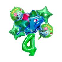 Conjunto De Balões De Aniversário Pokémon Pikachu Squirtle Charmander Decorações Para Festa De Chá