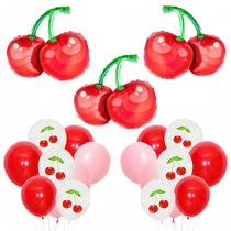 Conjunto de balões de cereja para a festa She's The Cherry On Top
