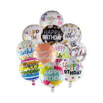 Conjunto De Balões De Feliz Aniversário De 18 Polegadas 10 Peças Decorações Para Festa De