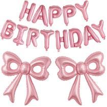 Conjunto de Balões de Festa BSRESIN Laço Rosa 79 cm para Aniversário Conjunto de Balões de Festa BSRESIN Laço Rosa 79 cm para Aniversário