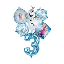 Conjunto De Balões De Folha Da Princesa Anna Olaf Da Disney Para Decoração De Festa De Aniversário E