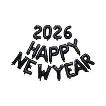 Conjunto De Balões De Folha De 16 Polegadas Para O Ano Novo - 16 Peças - Decoração De Festa De Ano