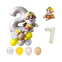 Conjunto De Balões De Folha Temáticos Da Patrulha Canina Para Decorações De Aniversário Infantil E