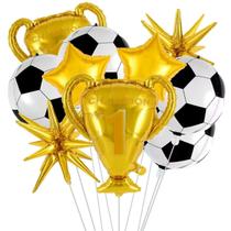 Conjunto de Balões de Futebol TUJKGBA 10 Peças 56 cm Esfera 4D
