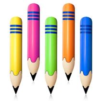 Conjunto de balões de lápis infláveis 5 Denylo pro 68cm Back to School
