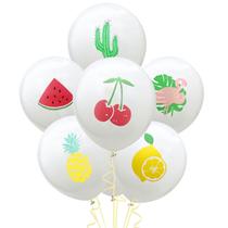 Conjunto de balões de látex, 7 unidades, 30 cm, tema de frutas de verão, 12 polegadas Conjunto de balões de látex, 7 unidades, 30 cm, tema de frutas de verão, 12 polegadas
