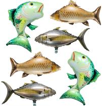 Conjunto de Balões de Peixe 6pcs Carpa, Atum e Salmão Realistas para Decoração de Festa Conjunto de Balões de Peixe 6pcs Carpa, Atum e Salmão Realistas para Decoração de Festa