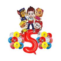 Conjunto De Balões Do Desenho Animado Paw Patrol Ryder Chase Skye Para Decoração De Festa De