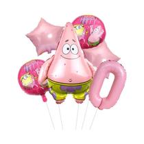 Conjunto De Balões Do SpongeBob Patrick Star 6 Peças Suprimentos Para Festa De Aniversário Balões De Conjunto De Balões Do SpongeBob Patrick Star 6 Peças Suprimentos Para Festa De Aniversário Balões De