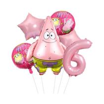 Conjunto De Balões Do SpongeBob Patrick Star 6 Peças Suprimentos Para Festa De Aniversário Balões De Conjunto De Balões Do SpongeBob Patrick Star 6 Peças Suprimentos Para Festa De Aniversário Balões De