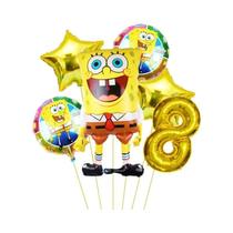 Conjunto De Balões Do SpongeBob Patrick Star 6 Peças Suprimentos Para Festa De Aniversário Balões De Conjunto De Balões Do SpongeBob Patrick Star 6 Peças Suprimentos Para Festa De Aniversário Balões De