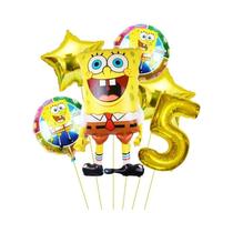 Conjunto De Balões Do SpongeBob Patrick Star 6 Peças Suprimentos Para Festa De Aniversário Balões De