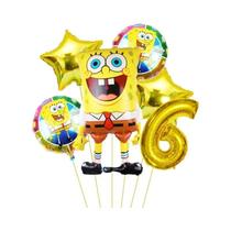 Conjunto De Balões Do SpongeBob Patrick Star 6 Peças Suprimentos Para Festa De Aniversário Balões De Conjunto De Balões Do SpongeBob Patrick Star 6 Peças Suprimentos Para Festa De Aniversário Balões De