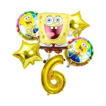 Conjunto De Balões Do SpongeBob Patrick Star 6 Peças Suprimentos Para Festa De Aniversário Balões De Conjunto De Balões Do SpongeBob Patrick Star 6 Peças Suprimentos Para Festa De Aniversário Balões De