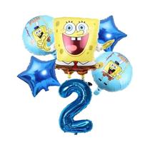 Conjunto De Balões Do SpongeBob Patrick Star 6 Peças Suprimentos Para Festa De Aniversário Balões De