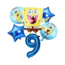 Conjunto De Balões Do SpongeBob Patrick Star 6 Peças Suprimentos Para Festa De Aniversário Balões De