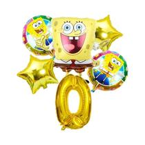 Conjunto De Balões Do SpongeBob Patrick Star 6 Peças Suprimentos Para Festa De Aniversário Balões De