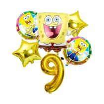 Conjunto De Balões Do SpongeBob Patrick Star 6 Peças Suprimentos Para Festa De Aniversário Balões De