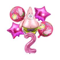 Conjunto De Balões Do SpongeBob Patrick Star 6 Peças Suprimentos Para Festa De Aniversário Balões De