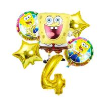 Conjunto De Balões Do SpongeBob Patrick Star 6 Peças Suprimentos Para Festa De Aniversário Balões De