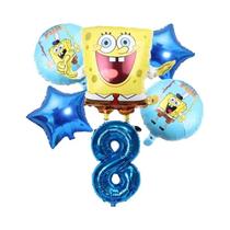 Conjunto De Balões Do SpongeBob Patrick Star 6 Peças Suprimentos Para Festa De Aniversário Balões De