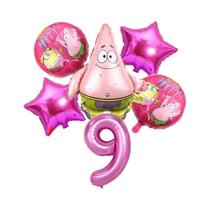 Conjunto De Balões Do SpongeBob Patrick Star 6 Peças Suprimentos Para Festa De Aniversário Balões De Conjunto De Balões Do SpongeBob Patrick Star 6 Peças Suprimentos Para Festa De Aniversário Balões De