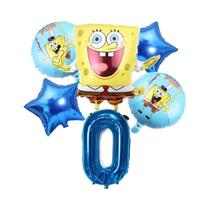 Conjunto De Balões Do SpongeBob Patrick Star 6 Peças Suprimentos Para Festa De Aniversário Balões De