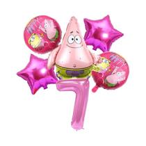 Conjunto De Balões Do SpongeBob Patrick Star 6 Peças Suprimentos Para Festa De Aniversário Balões De