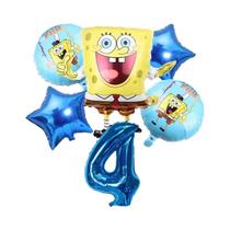 Conjunto De Balões Do SpongeBob Patrick Star 6 Peças Suprimentos Para Festa De Aniversário Balões De