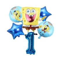 Conjunto De Balões Do SpongeBob Patrick Star 6 Peças Suprimentos Para Festa De Aniversário Balões De