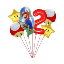 Conjunto De Balões Em Forma De Cogumelo Super Mario De 32 Polegadas 6 Peças Para Decoração De Festa Conjunto De Balões Em Forma De Cogumelo Super Mario De 32 Polegadas 6 Peças Para Decoração De Festa
