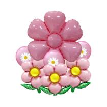 Conjunto De Balões Em Forma De Flor De Margarida 7pcs Balões De Látex Para Decorações De Casamento E