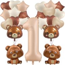 Conjunto de balões Fezava, 23 peças, balões de urso, 40 cm, 1º número