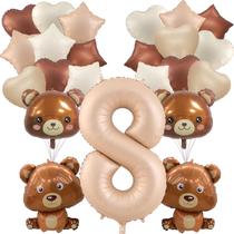 Conjunto de balões Fezava, 23 peças, balões de urso, 40 cm, 8º número