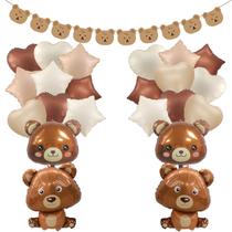 Conjunto de balões Fezava, 23 peças, tema de ursinho de pelúcia, festa de aniversário