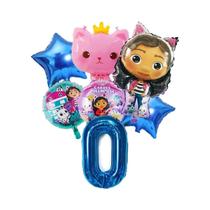 Conjunto De Balões Gabby Dollhouse Para Meninas, Decoração De Festa De Aniversário Infantil, Balões