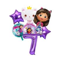 Conjunto De Balões Gabby Dollhouse Para Meninas, Decoração De Festa De Aniversário Infantil, Balões