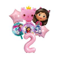 Conjunto De Balões Gabby Dollhouse Para Meninas, Decoração De Festa De Aniversário Infantil, Balões