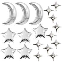 Conjunto de Balões GOTPASS Lua 71 cm Estrela 25 cm Pentagrama 46 cm