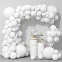 Conjunto de balões Isndare White Latex 100 unidades com tamanhos diferentes Conjunto de balões Isndare White Latex 100 unidades com tamanhos diferentes