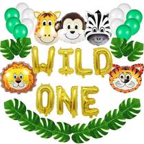 Conjunto de balões Jungle Safari Theme 31 unidades com design de animais