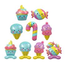 Conjunto de balões Kawaii Candy and Ice Cream Foil, 9 unidades Cute Car