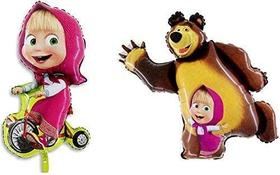 Conjunto de balões Masha and the Bear Party Supplies Birthday x2