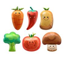 Conjunto de balões metalizados de vegetais, 5 unidades de cenoura, pimentão, batata e tomate Conjunto de balões metalizados de vegetais, 5 unidades de cenoura, pimentão, batata e tomate